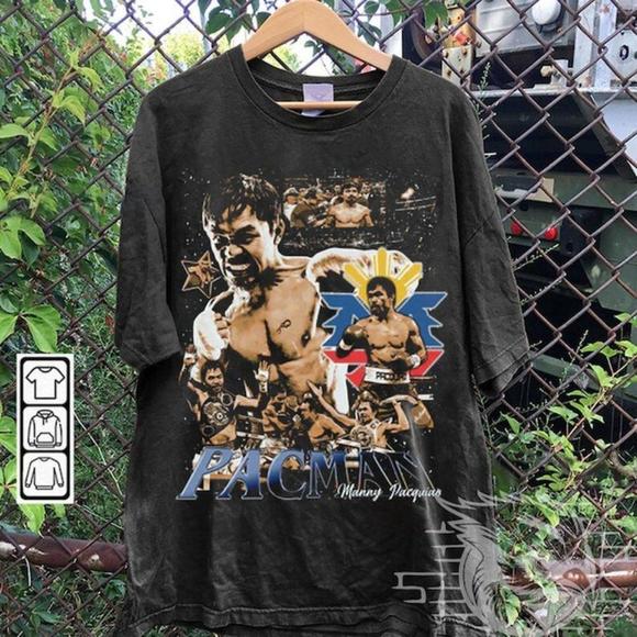 Manny Pacquiao Retro 90S Style T-Shirt, Retro Manny Pacquiao Shirt Tee - Picture 1 of 4